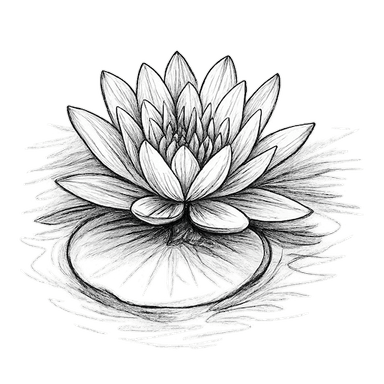 Water lily illustration